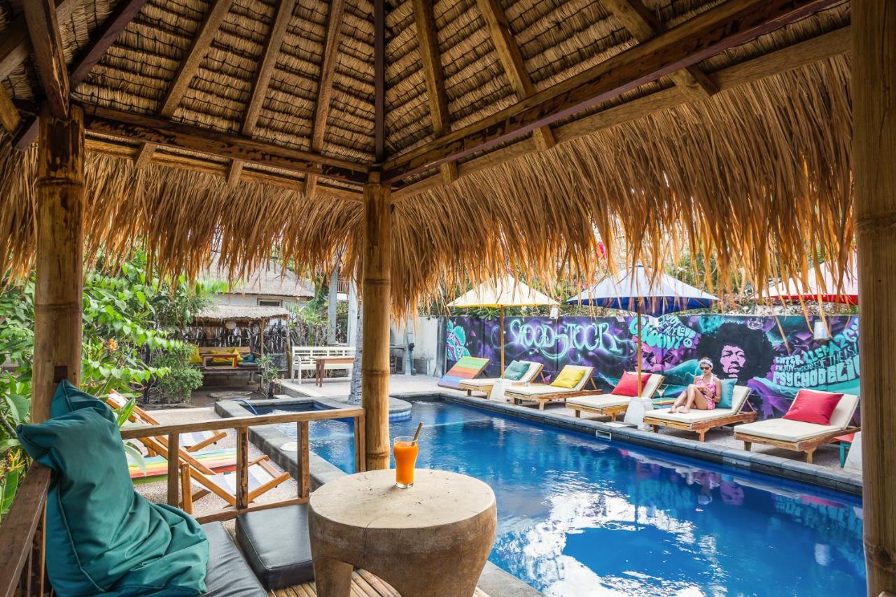 Woodstock Gili - Garden & Bungalows Gili Trawangan Exterior foto